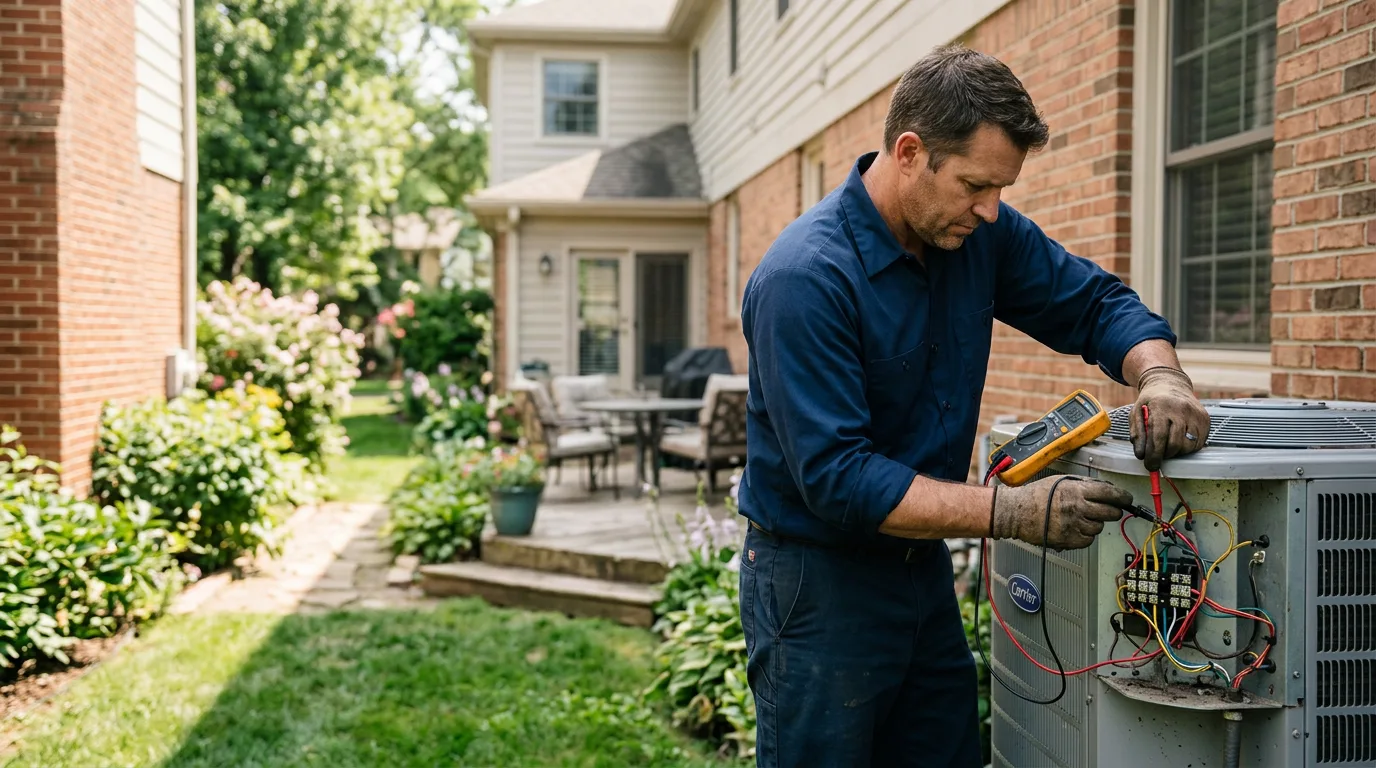 HVAC technician working near Reisterstown, MD